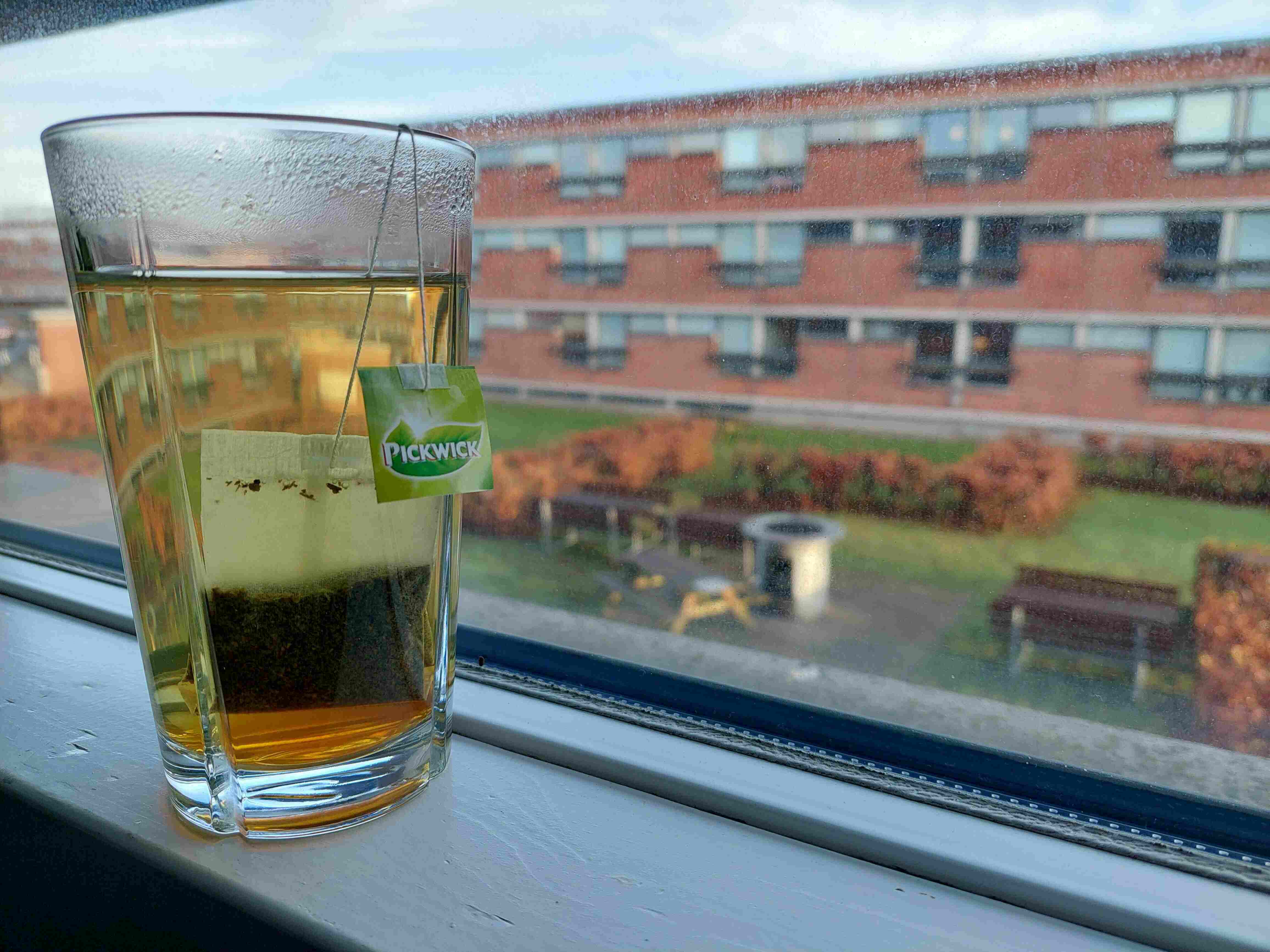 Green Tea Lemon in glass
